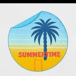 60" x 60" Summertime Picnic Beach Blanket Round - Sun Squad For Target
